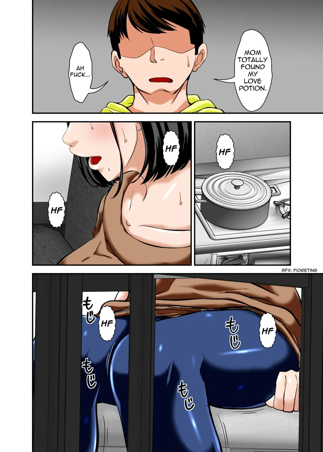 [Hoyoyo] Kaa-san ga Kossori Ore no Biyaku o Nonde Katte ni Hatsujou Shita Sugata ga Ero Kattanode | My Mom Snuck In, Drank My Love Potion Without Asking, Went Into Horny Mode, and the Sheer Sexiness Led To... Fhentai - Page 9