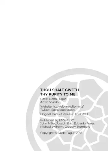 [Shindou] Thou Shalt Giveth Thy Purity To Me Fhentai - Page 24