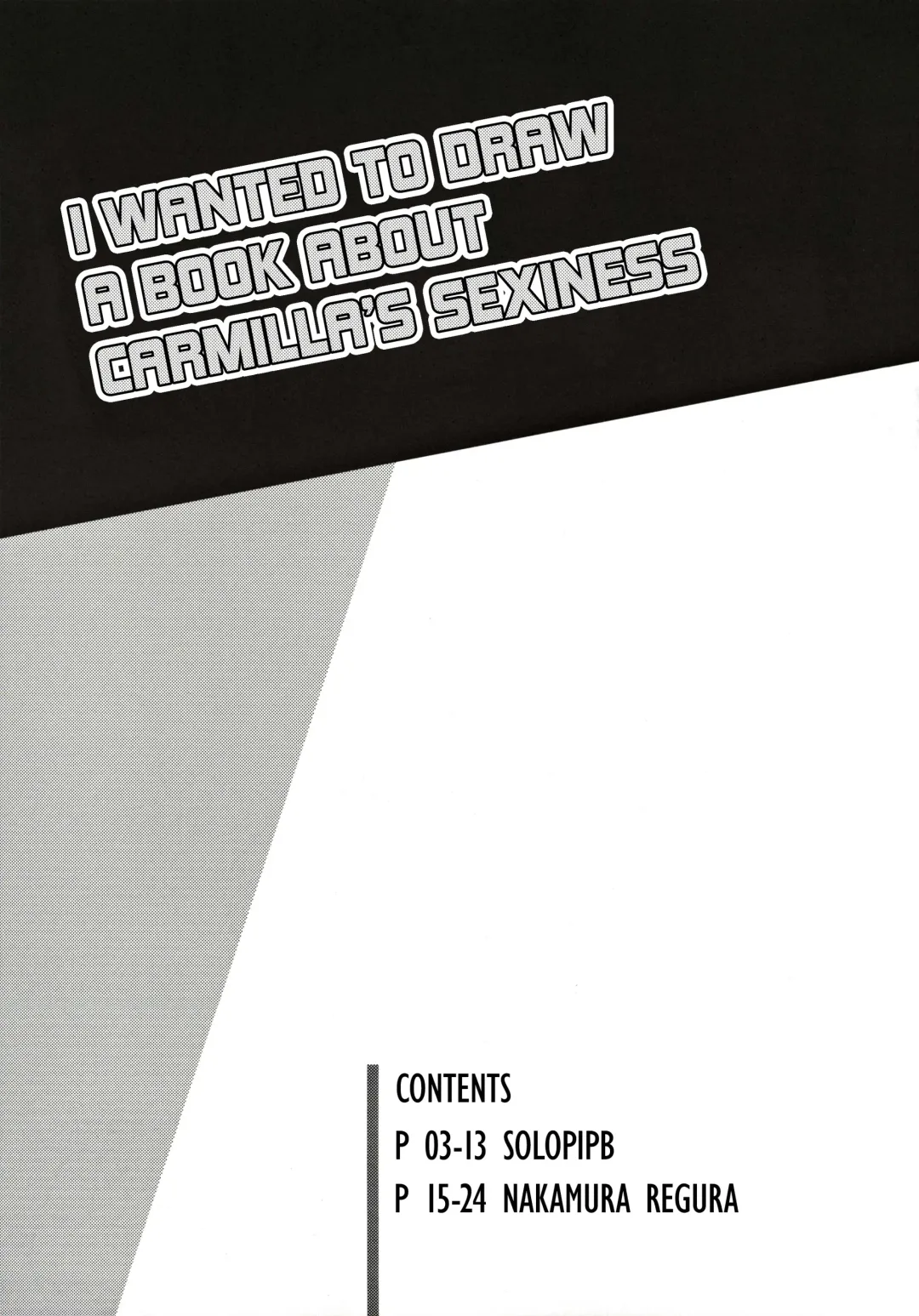 [Nakamura Regura - Solopipb] Carmilla-san no Ecchi na no ga Kakitakatta Hon | I Wanted To Draw A Book About Carmilla's Sexiness Fhentai - Page 2