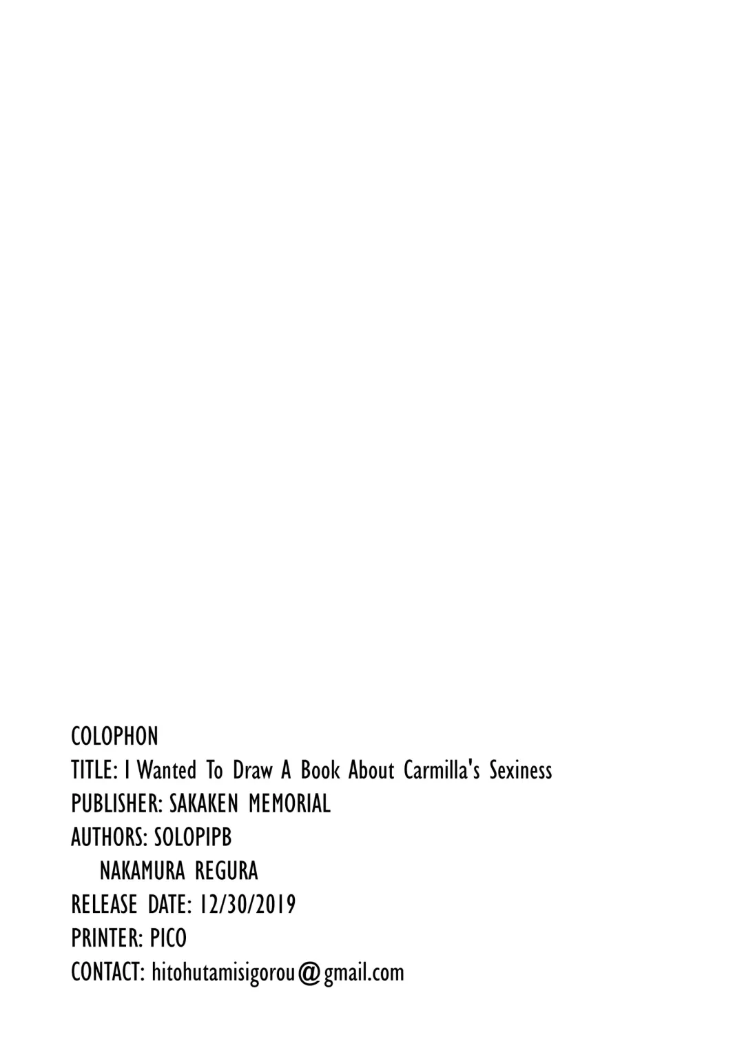 [Nakamura Regura - Solopipb] Carmilla-san no Ecchi na no ga Kakitakatta Hon | I Wanted To Draw A Book About Carmilla's Sexiness Fhentai - Page 29