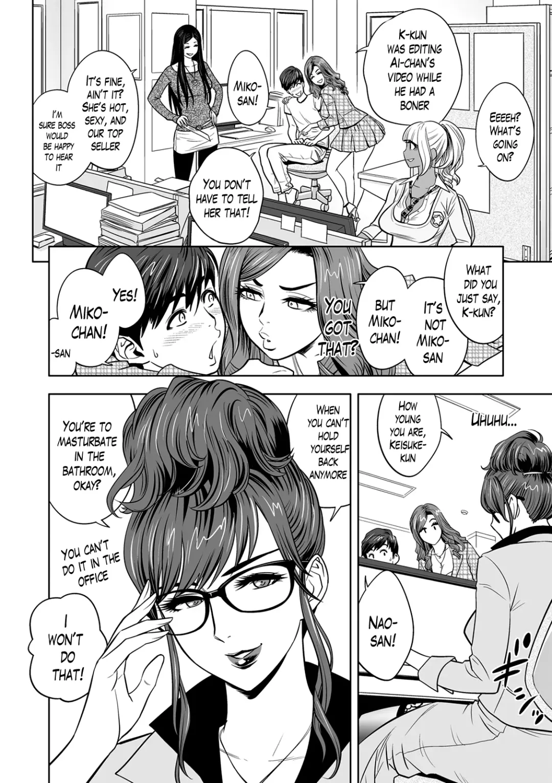 [Tatsunami Youtoku] Gal Ane Shachou to Harem Office ~SEX wa Gyoumu ni Fukumimasu ka?~ Fhentai - Page 10