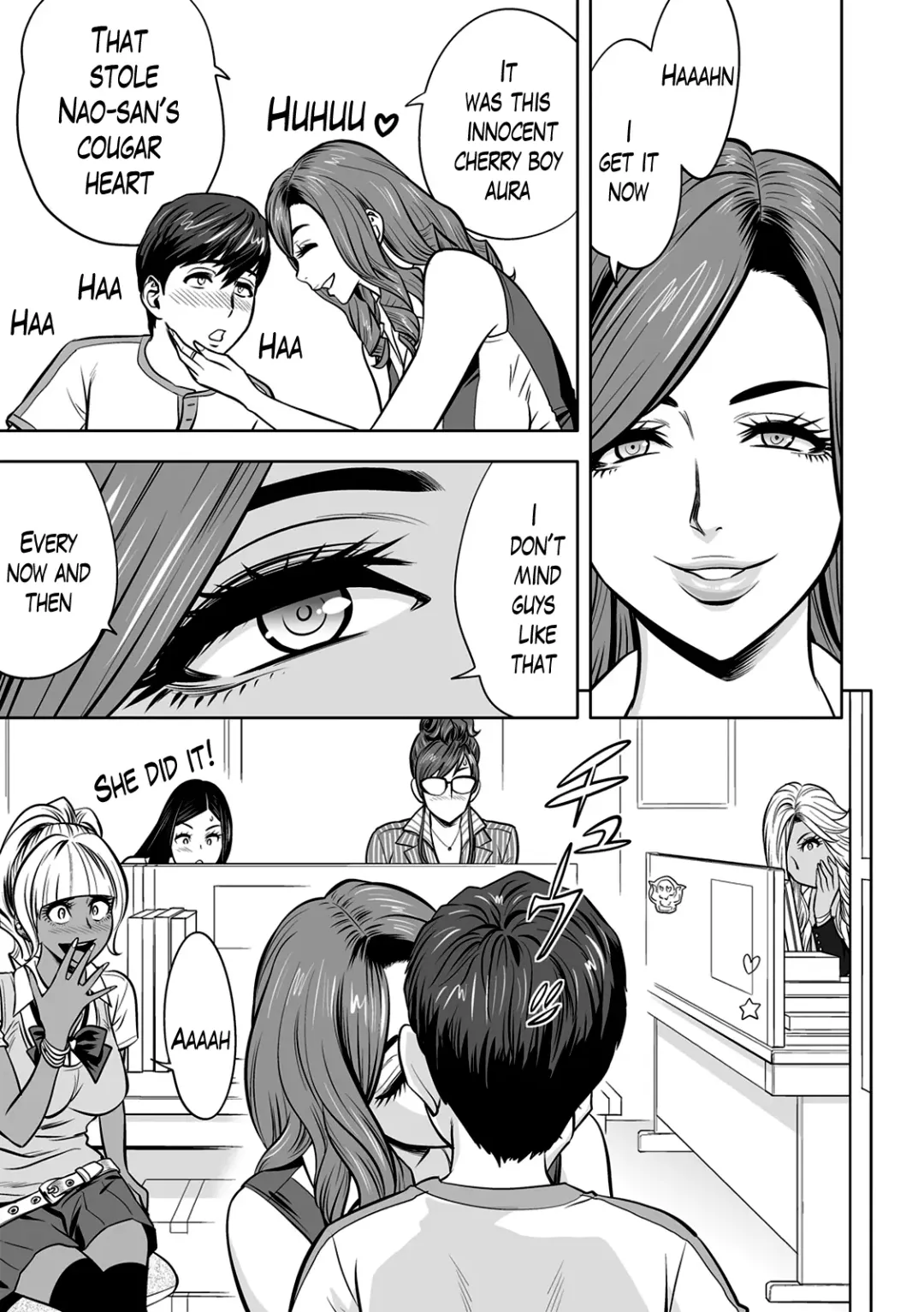 [Tatsunami Youtoku] Gal Ane Shachou to Harem Office ~SEX wa Gyoumu ni Fukumimasu ka?~ Fhentai - Page 61