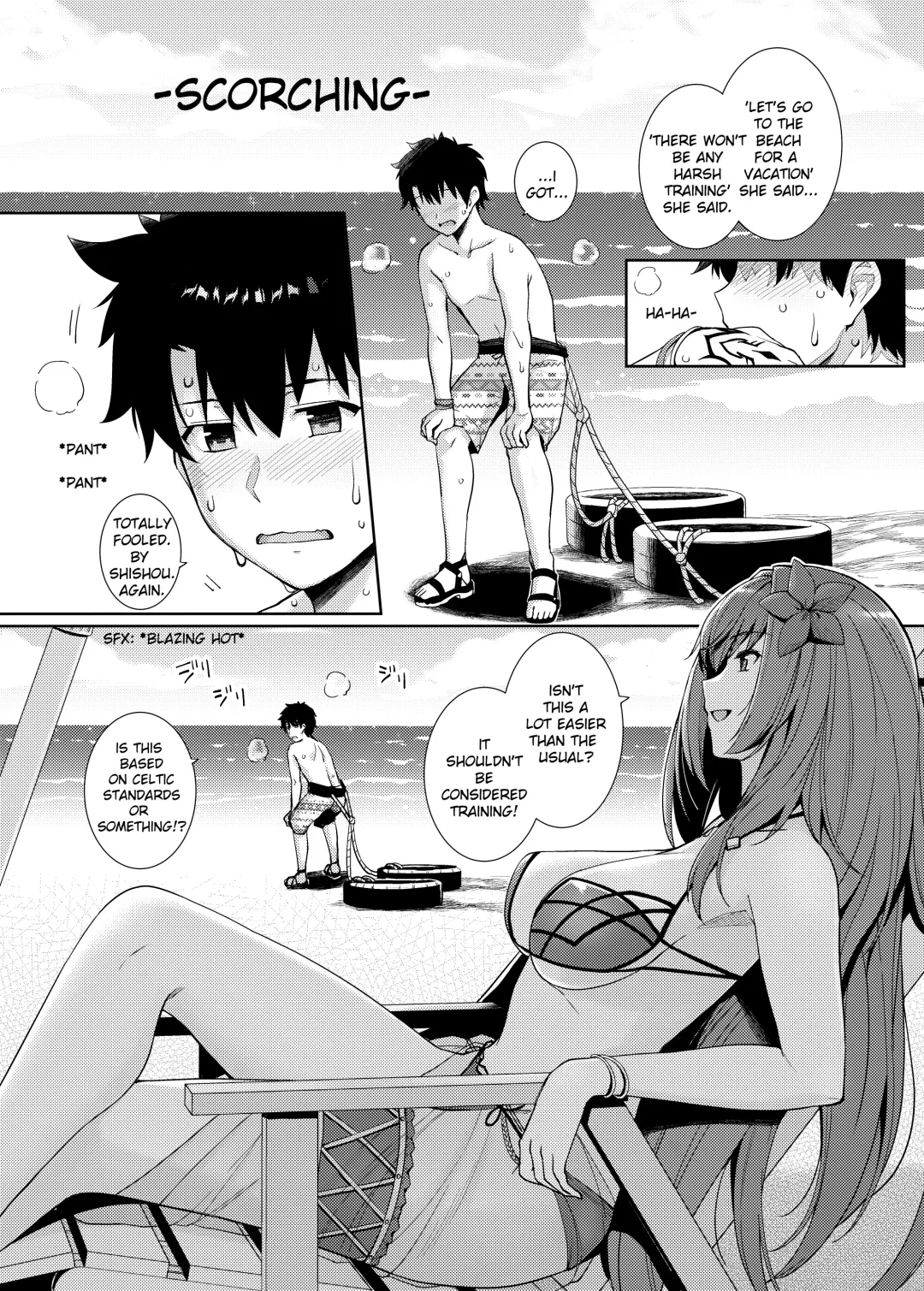 [Haruhisky] Mizugi Shishou to Koibito Ecchi Suru Hon. Fhentai - Page 3