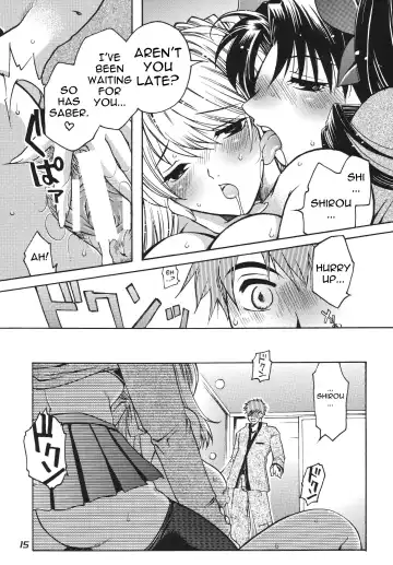 [Higashimidou Hisagi] Futanari Rin x Kyonyuu Saber | Futanari Rin X Huge-Rack Saber Fhentai - Page 15