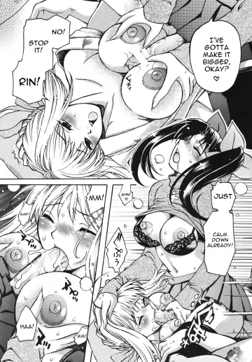 [Higashimidou Hisagi] Futanari Rin x Kyonyuu Saber | Futanari Rin X Huge-Rack Saber Fhentai - Page 6