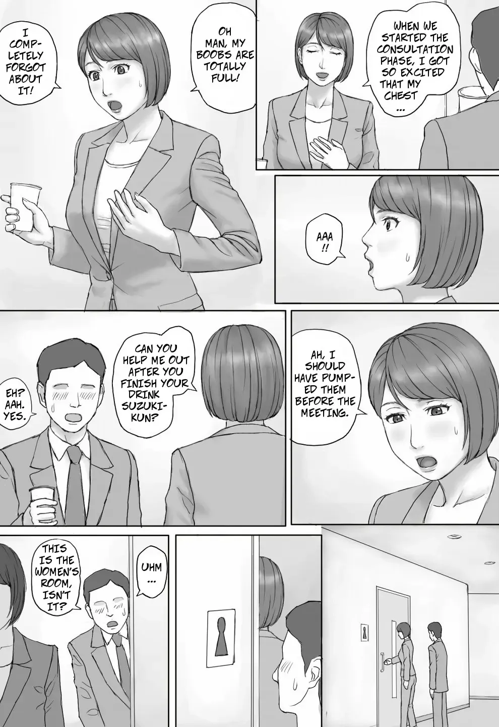 Moshimo no sekai | What If... The World Where All Women Lactate Fhentai - Page 9