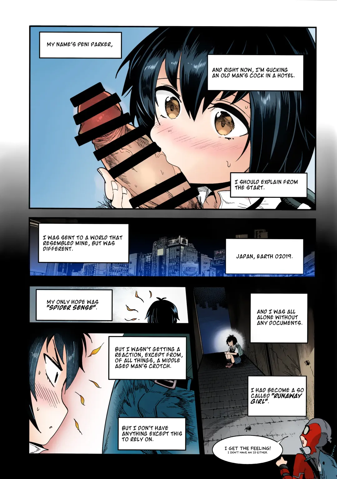 [Nakasone Haiji] Peni Parker no Usui Hon ni wa Ooinaru Sekinin ga Tomonau | Peni Parker's Thin Book Comes with great Responsibility Fhentai - Page 6