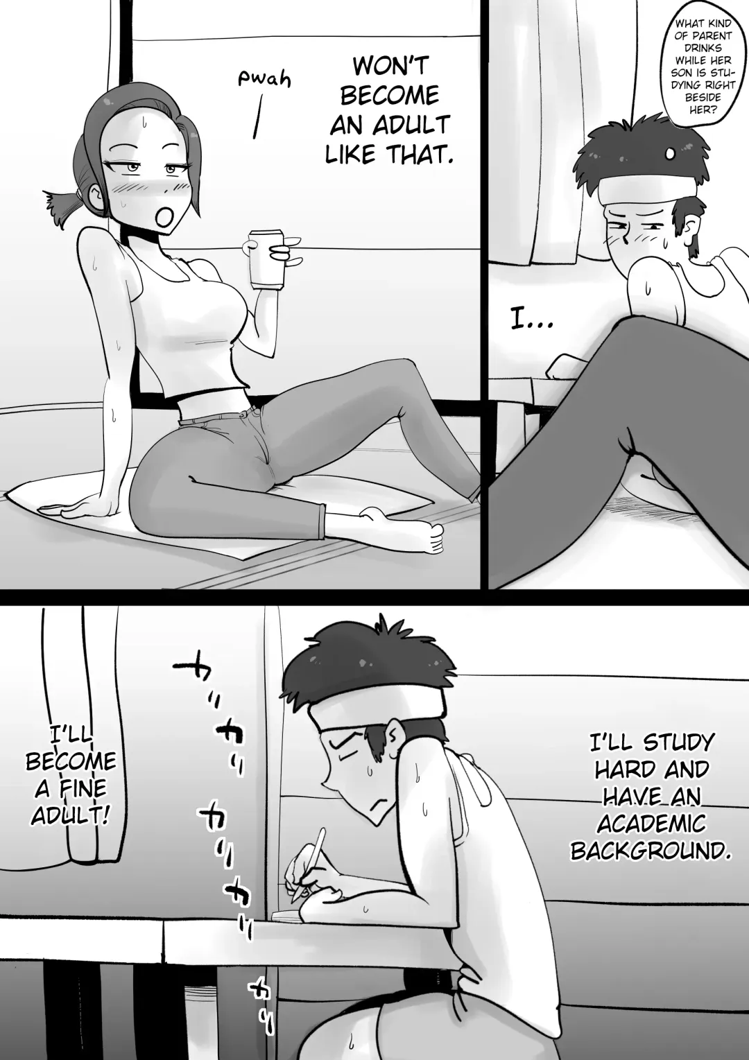 [Kazum] Warunori Shita Hahaoya ni Karuku Seishori ni Tsukawareru Hanashi Fhentai - Page 8