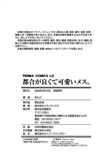 [Atage] Tsugou ga Yokute Kawaii Mesu. - Convenient and cute girl Fhentai - Page 194