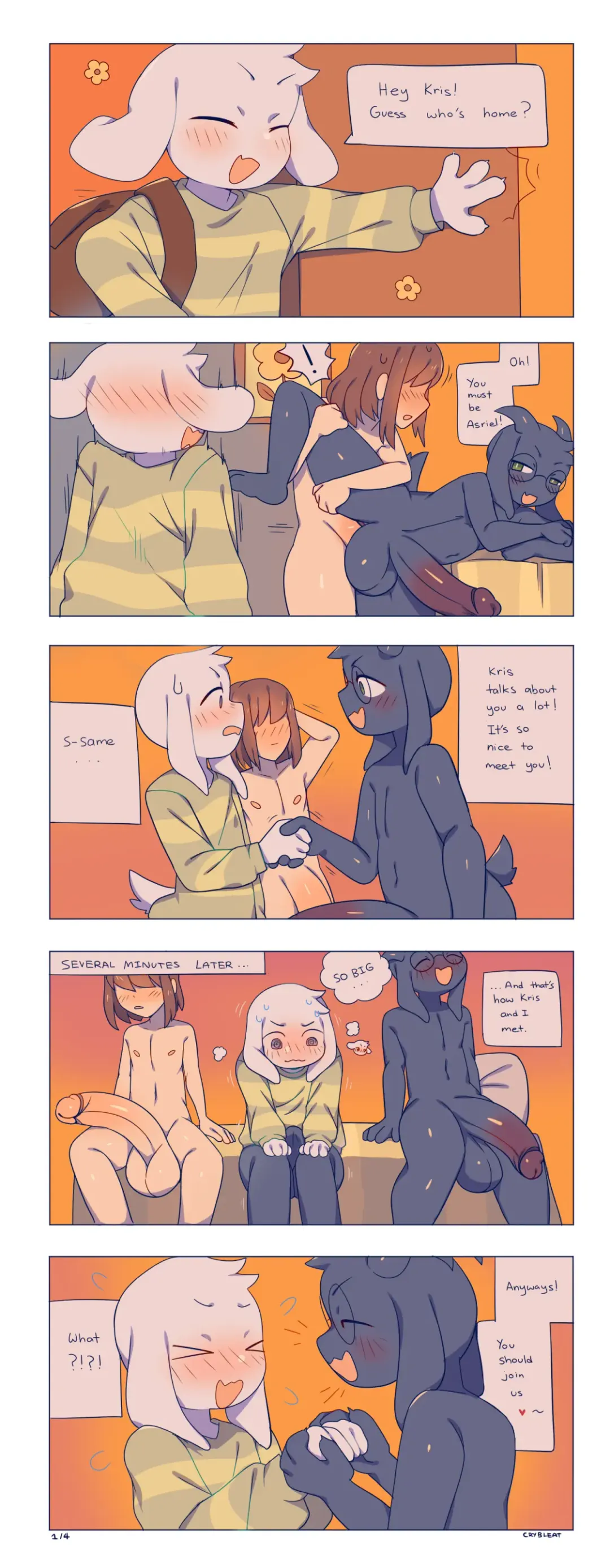 [Crybleat] Asriel Gangbang Fhentai - Page 1
