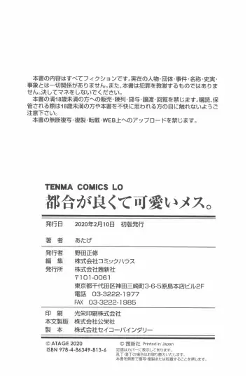 [Atage] Tsugou ga Yokute Kawaii Mesu. - Convenient and cute girl Fhentai - Page 198