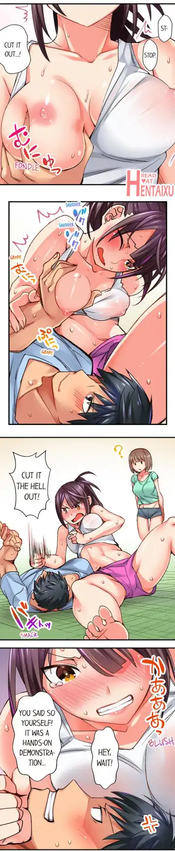 [Toubaru Rairu] You Cum, You Lose! Wrestling with a Pervert Ch.3/? Fhentai - Page 13