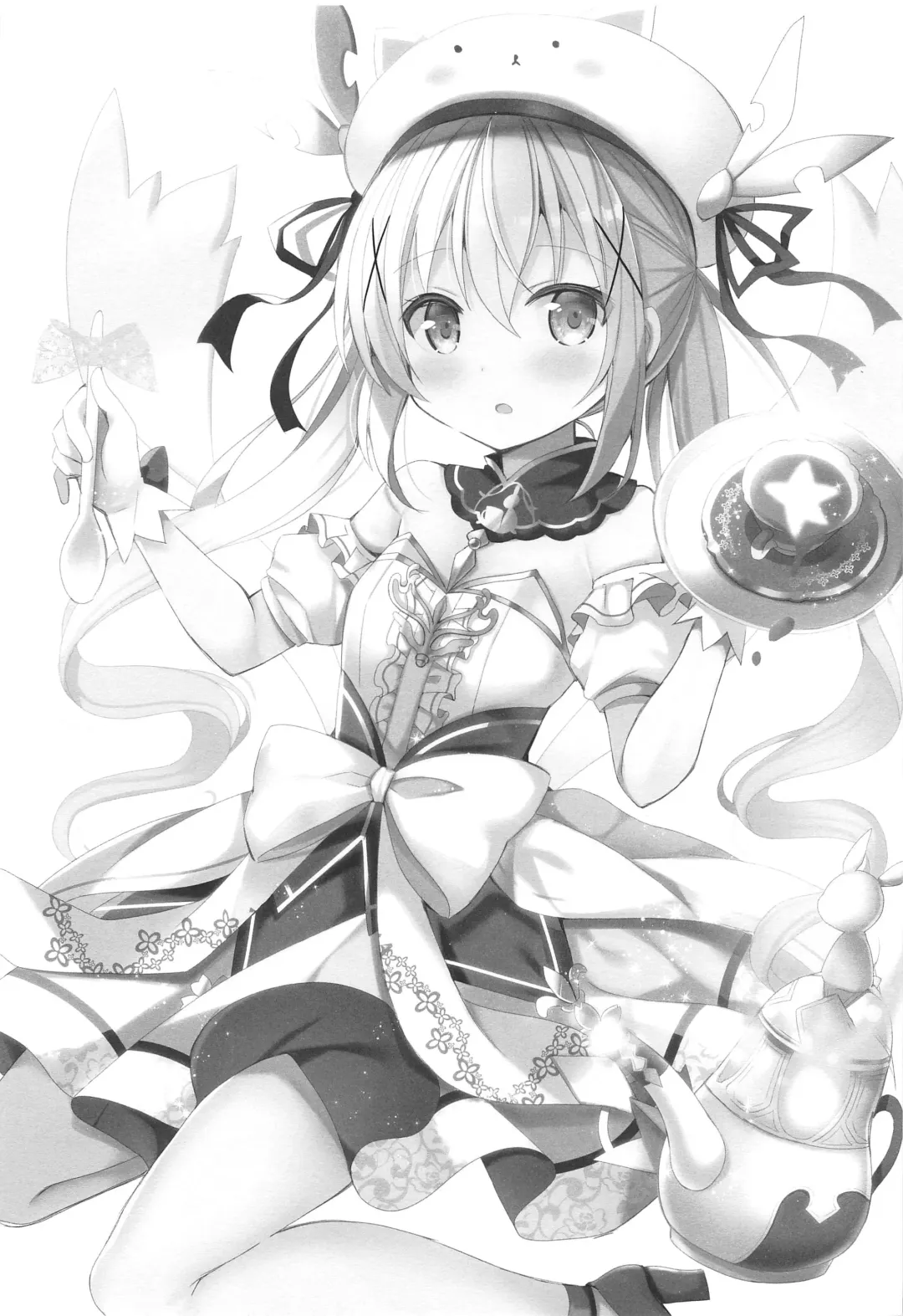 [Mori Airi] Sweet sweet Rabbit Oppai Kissa Rabbit House e Youkoso Fhentai - Page 14