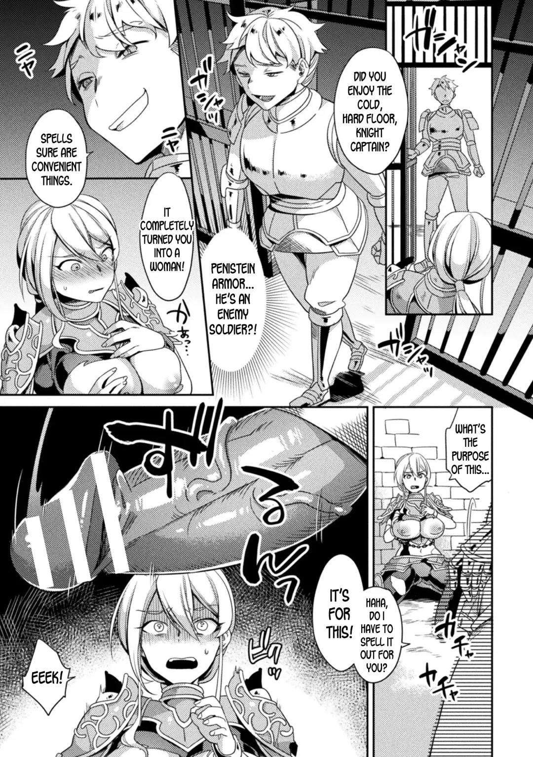 [Yamanashi Yuuya] Genderbent Knight Raul, the Fallen Whore ~ He couldn't win against money and cocks Fhentai - Page 3