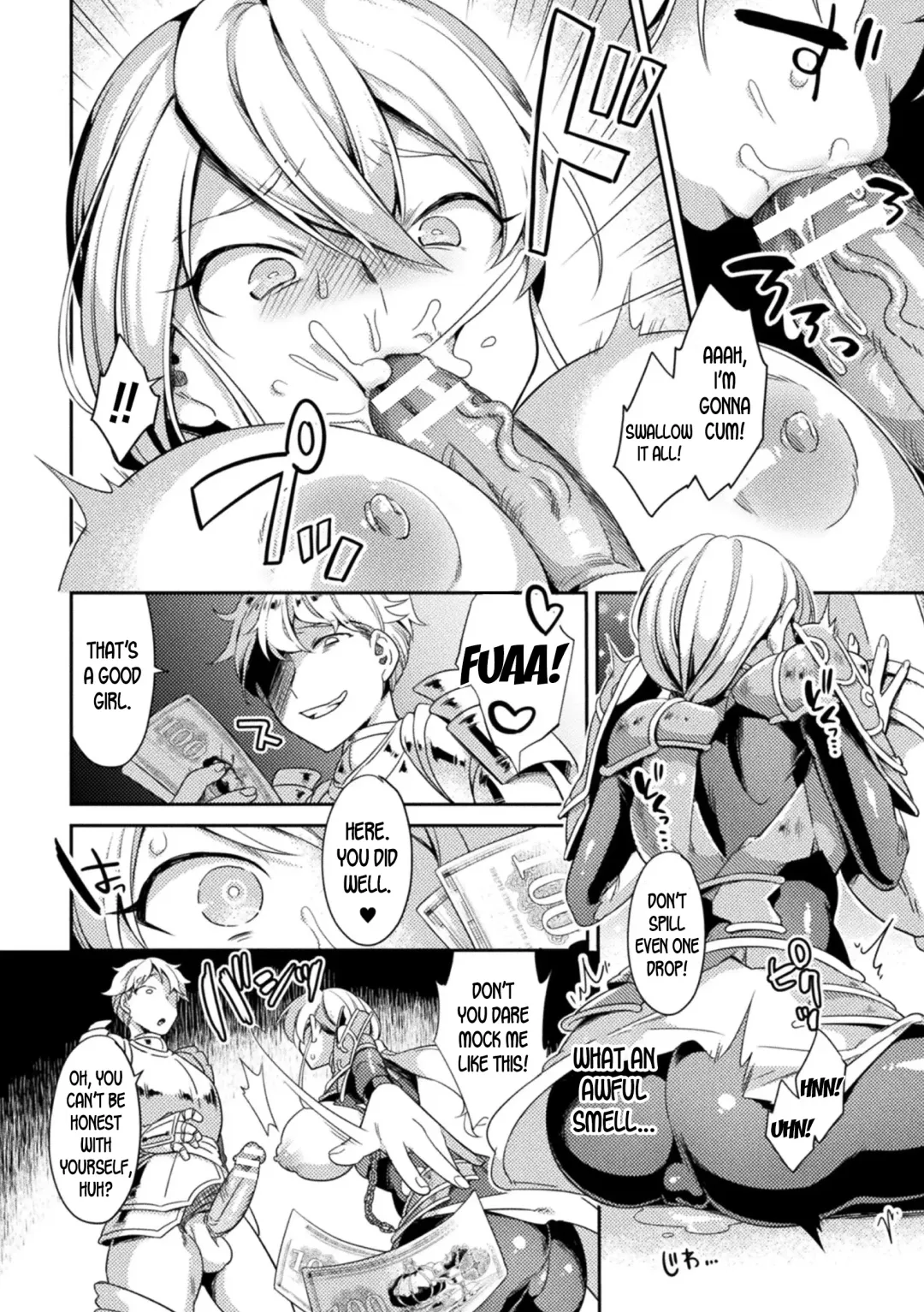 [Yamanashi Yuuya] Genderbent Knight Raul, the Fallen Whore ~ He couldn't win against money and cocks Fhentai - Page 6