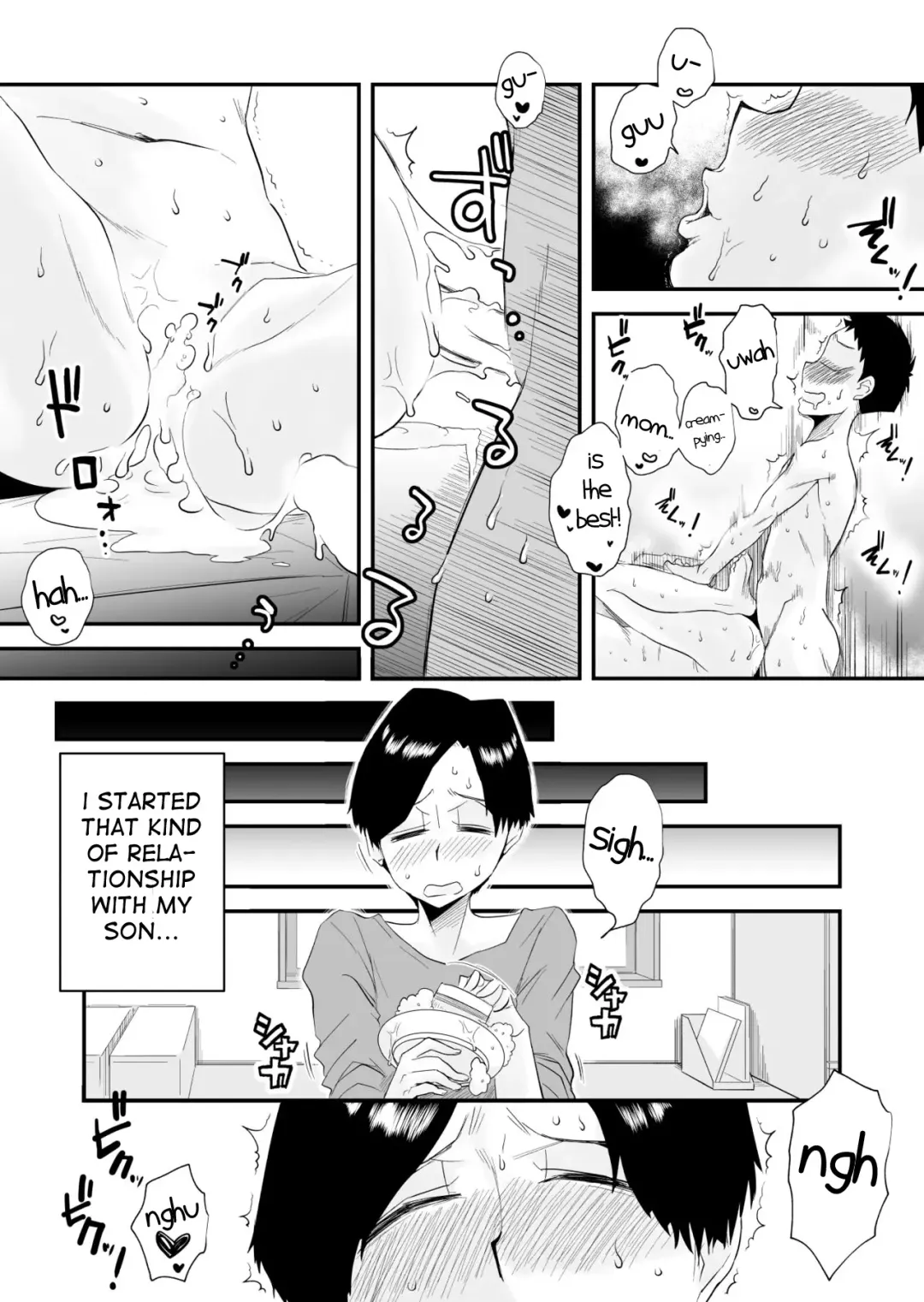 [Haitoku Sensei] 46-sai Hinnyuu Haha to no Kinshin SEX | Incestuous Sex with My 46-Year-Old Small Breasted Mother Fhentai - Page 43