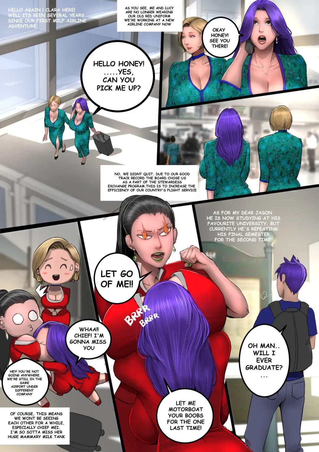 [Scarlett Ann] Milf Airlines - Pilot Side Story Fhentai - Page 2