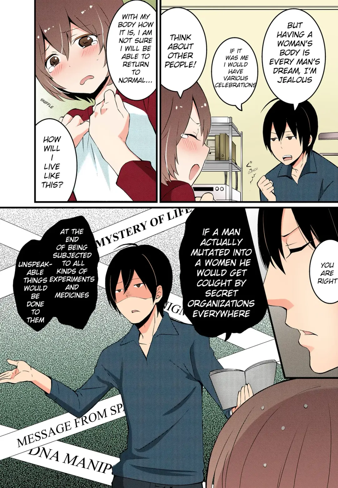 [Nagata Maria] Totsuon! ~Totsuzen Onnanonko Ni Natta No De, Ore No Oppai Monde Mimasen Ka? | Totsuon! Since I've Abruptly Turned Into a Girl, Won't You Fondle My Boobs? Fhentai - Page 16