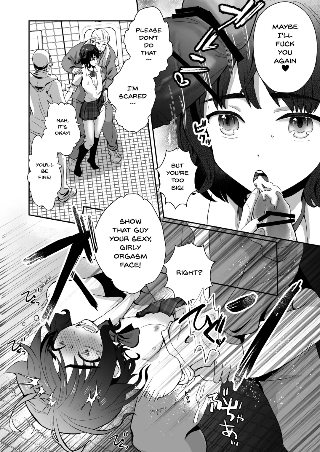 [Taguchi Monyata] Toilet ni Ittara SeJiru Mamire no Otokonoko ga Taorete Ita no de Toriaezu Irete Mita | When I Went To The Bathroom I Found A Trap Covered In Cum On The Ground So I Thought I'd Try Fucking Him Fhentai - Page 15