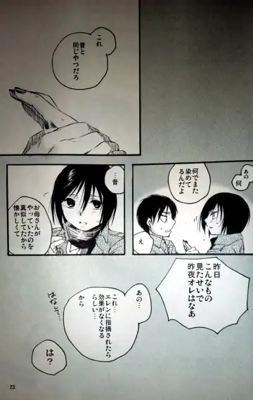 [Kanae] 21-sai to 9-sai no Mikasa ni Aisarete Yoru mo Nemurenai Eren no Hanashi Fhentai - Page 24