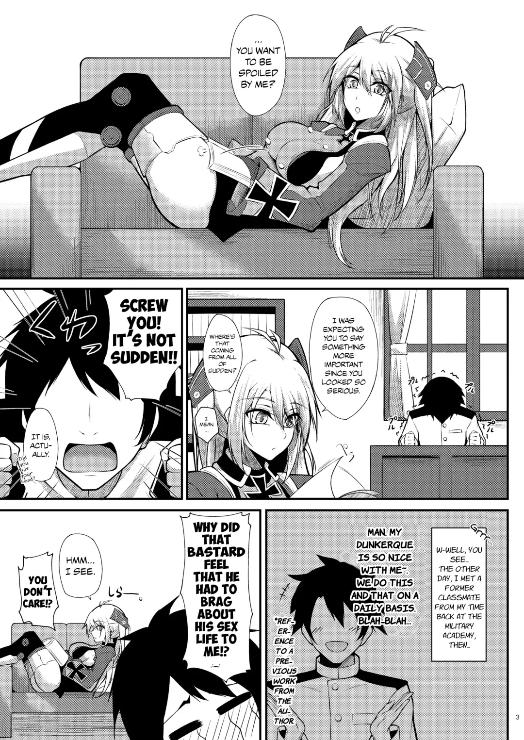 [Oriue Wato] Prinz Eugen ni Amaetai!! | I Want to be Spoiled by Prinz Eugen!! Fhentai - Page 3