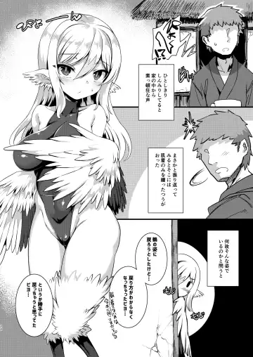 [Harigane Shinshi] Tsuru Harpy no Ongaeshi + Kaijou Genteibon Fhentai - Page 21