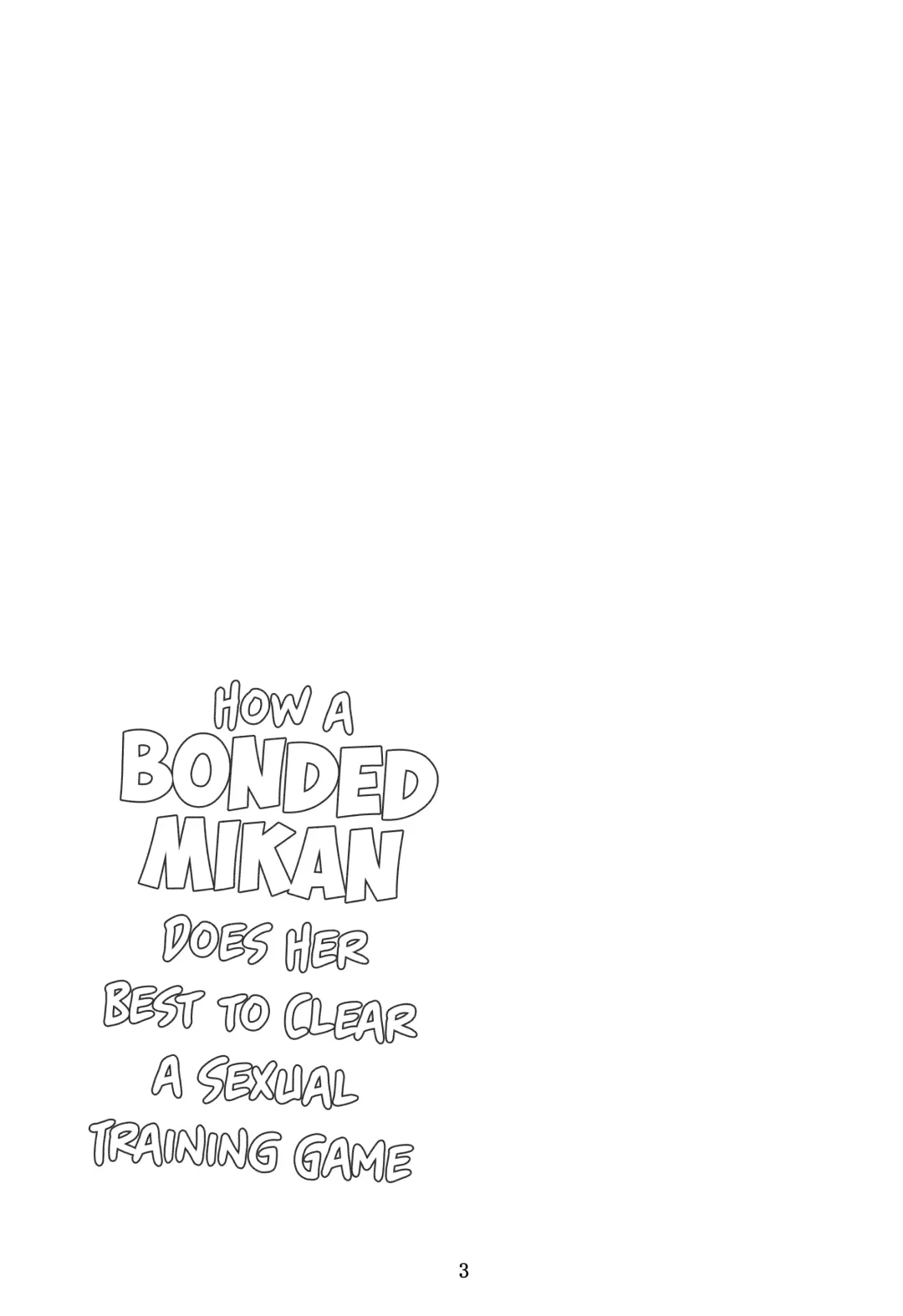 [Fumihiro] Kousoku Sareta Mikan ga Choukyou Game Clear o Ganbaru Hanashi | How a bonded Mikan does her best to clear a sexual training game Fhentai - Page 2