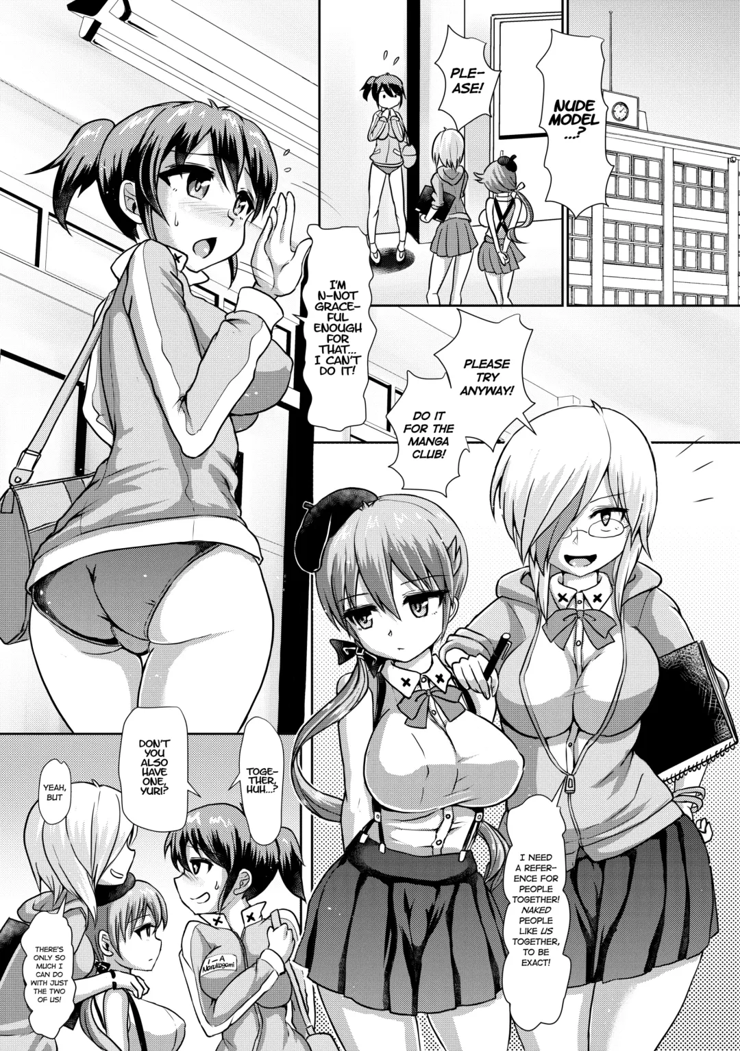 [Hakaba Yodomu] Futaman! -Houkago Shasei Sketch- | Futaman! -After School Raw Sketch- (decensored) Fhentai - Page 2