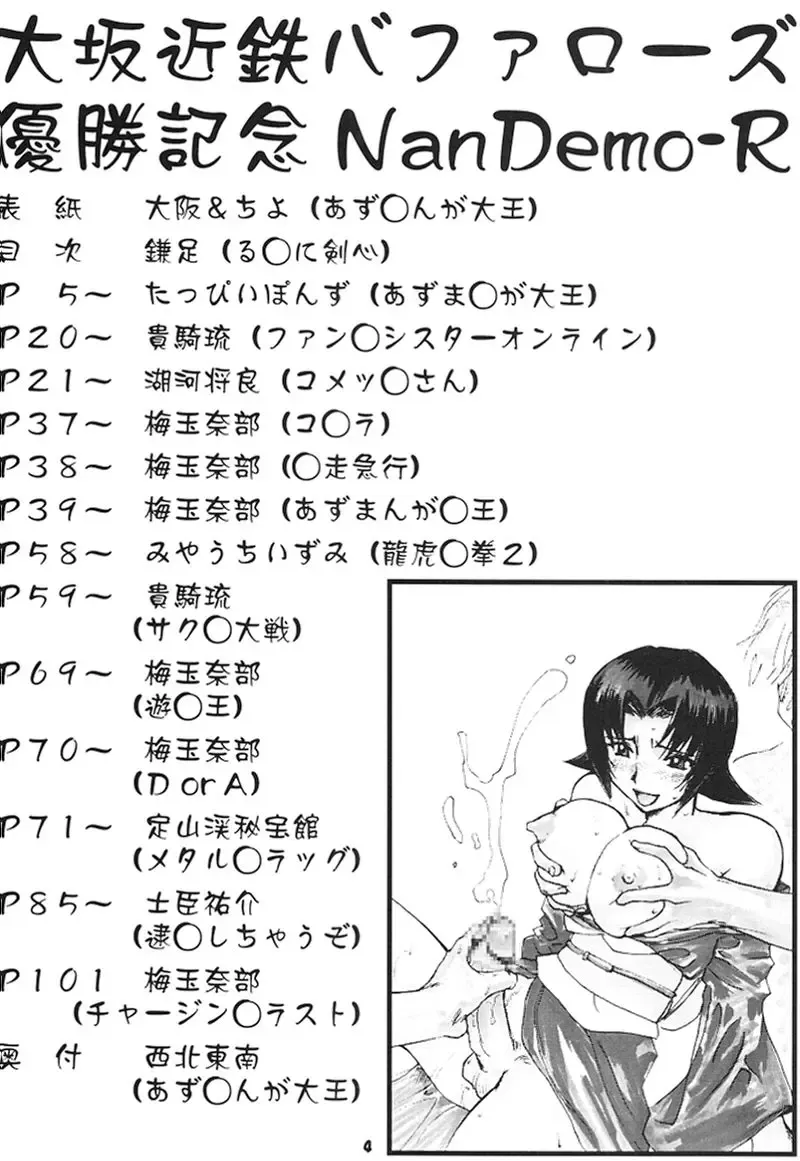 Osaka Kintetsu Buffalos Yuushou Kinen Nan Demo R Fhentai - Page 3