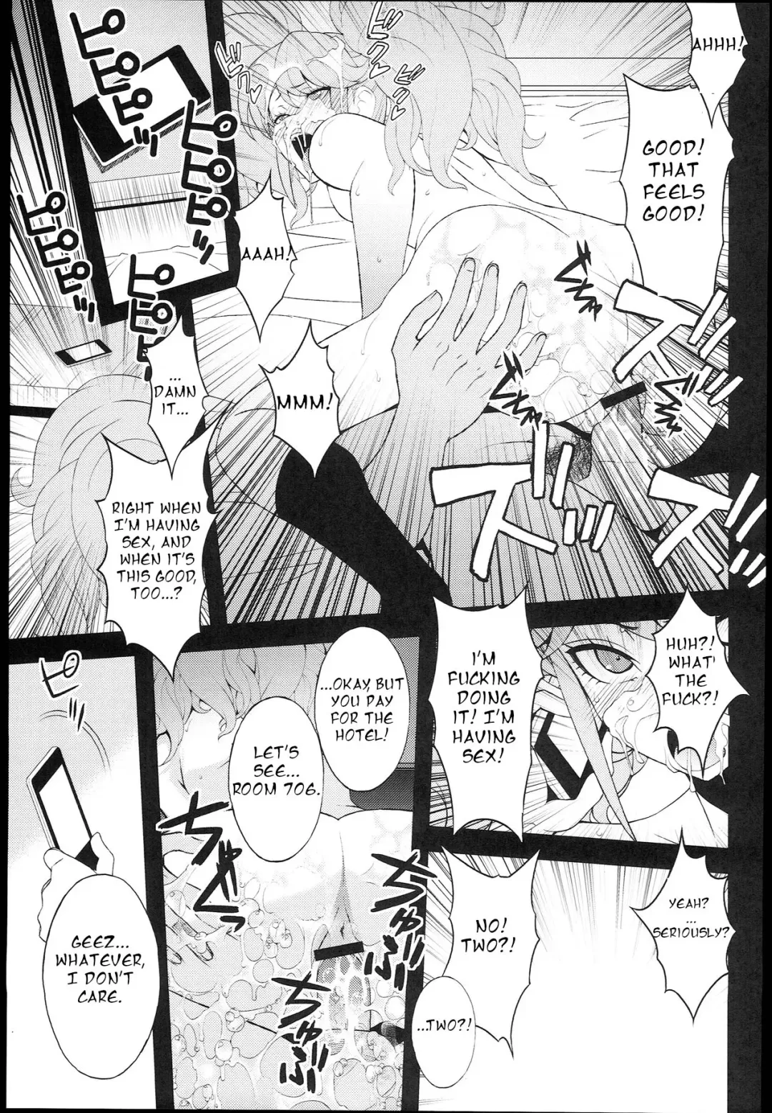 [Sanazura Hiroyuki] Chou Koukoukyuu Chinpo Izonshou Enkou Bitch Enoshima Junko | Super High School Level Penis Addiction Enoshima Junko Fhentai - Page 8