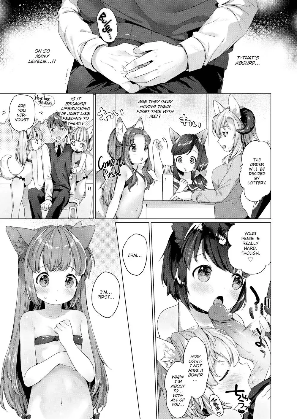 [Mutou Mato] Lil’ Devil Academy Sex Ed Life #03 - Koakuma wa Shoudoubutsu - Sweet devils as my pets Fhentai - Page 5