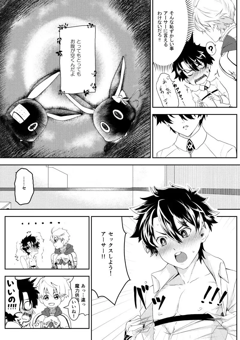Uchidea no Kishi-ou to Master Kimi ga Ecchi na Maryoku Kyoukyuu Suru Fhentai - Page 4