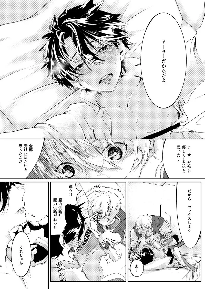 Uchidea no Kishi-ou to Master Kimi ga Ecchi na Maryoku Kyoukyuu Suru Fhentai - Page 7