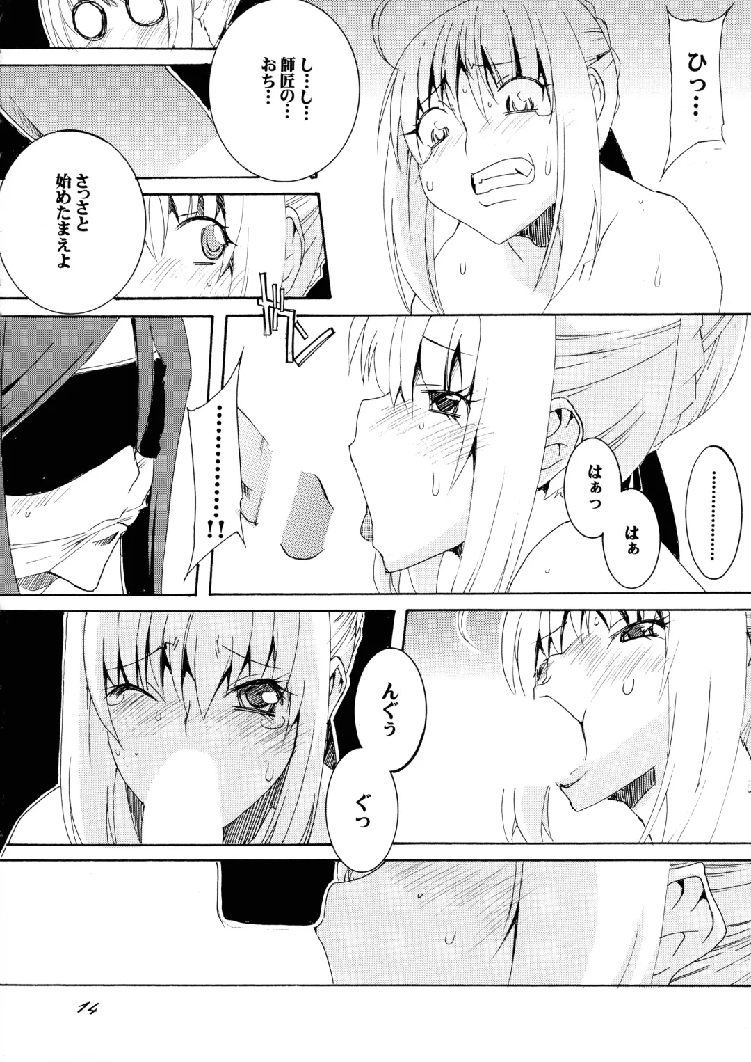 [Honoutsukai] Gray-tan x Saber-san no Hajikenbo Fhentai - Page 14