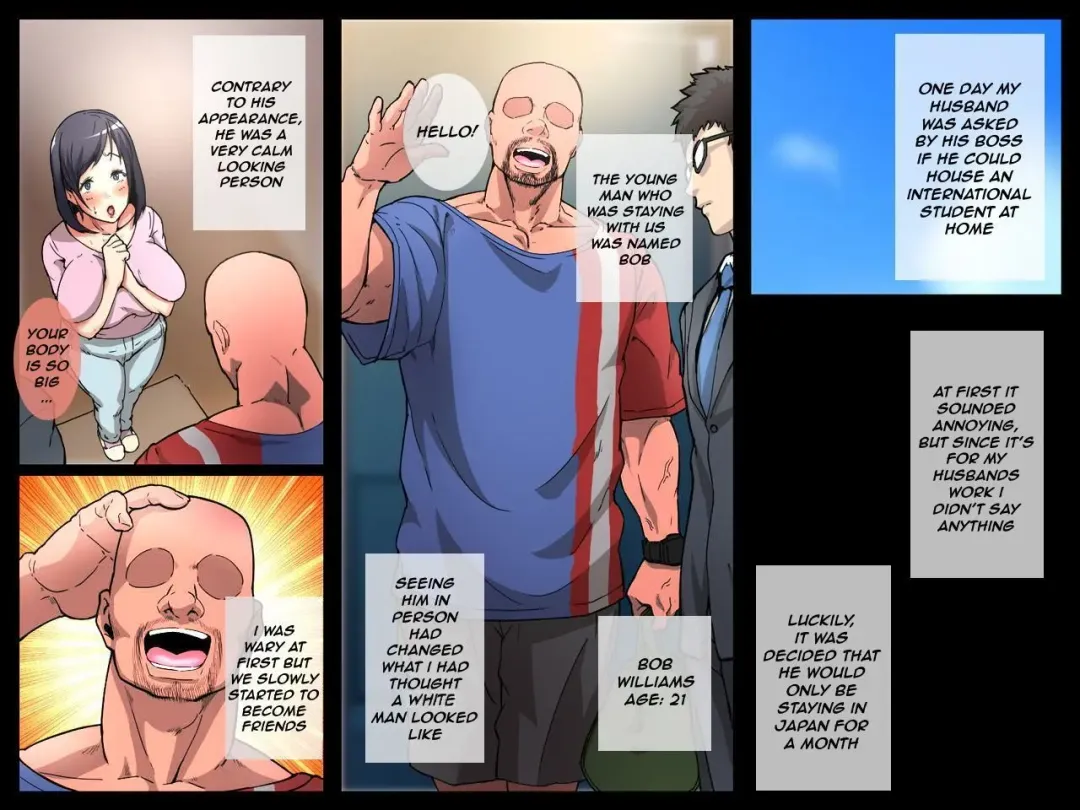 [Daruguxwa] Hakujin Ryuugakusei ni Netorareru Hitozuma ~Zenpen~ | Wife NTR'd by a White Exchange Student Part 1 Fhentai - Page 3