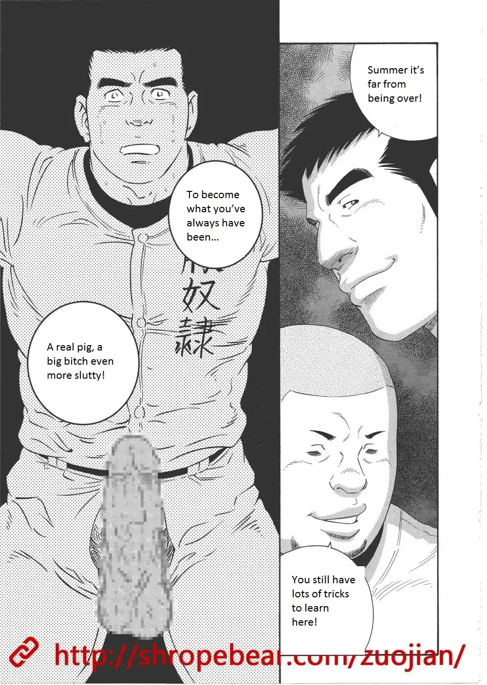 [Tagame Gengoroh] Dorei Choukyou Gasshuku | Slave Training Summer Camp Fhentai - Page 107