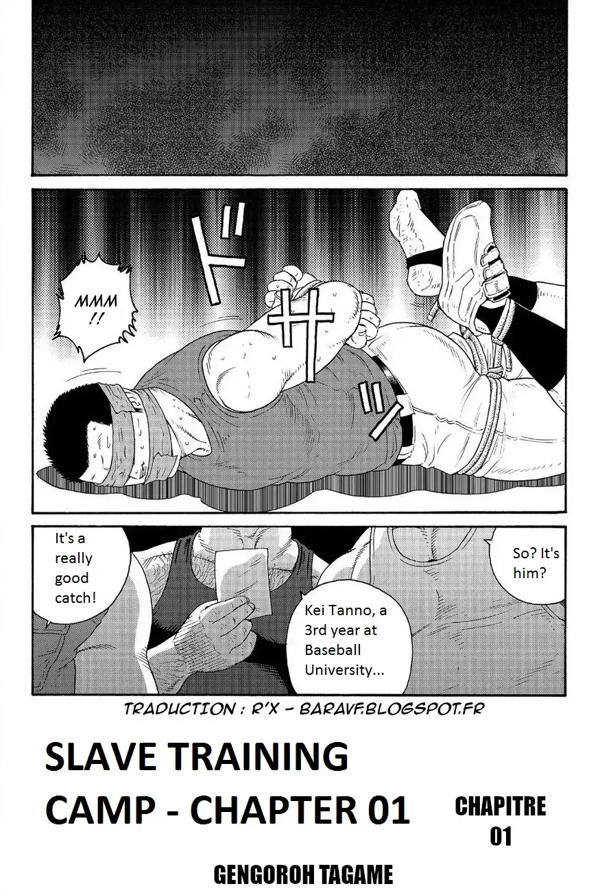 [Tagame Gengoroh] Dorei Choukyou Gasshuku | Slave Training Summer Camp Fhentai - Page 3