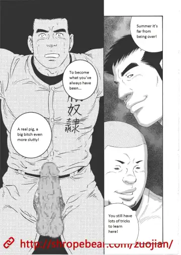 [Tagame Gengoroh] Dorei Choukyou Gasshuku | Slave Training Summer Camp Fhentai - Page 107