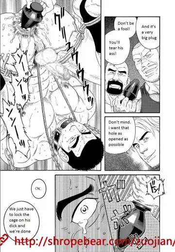 [Tagame Gengoroh] Dorei Choukyou Gasshuku | Slave Training Summer Camp Fhentai - Page 15