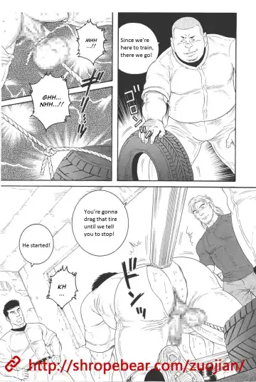 [Tagame Gengoroh] Dorei Choukyou Gasshuku | Slave Training Summer Camp Fhentai - Page 77