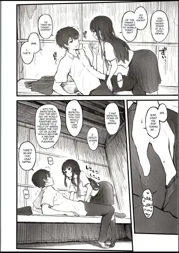 [Morimiya Masayuki] Natsu no Hi, Kouhai to, Bus-tei de. | On a Summer Day, with My Kouhai, at the Bus Stop. Fhentai - Page 7