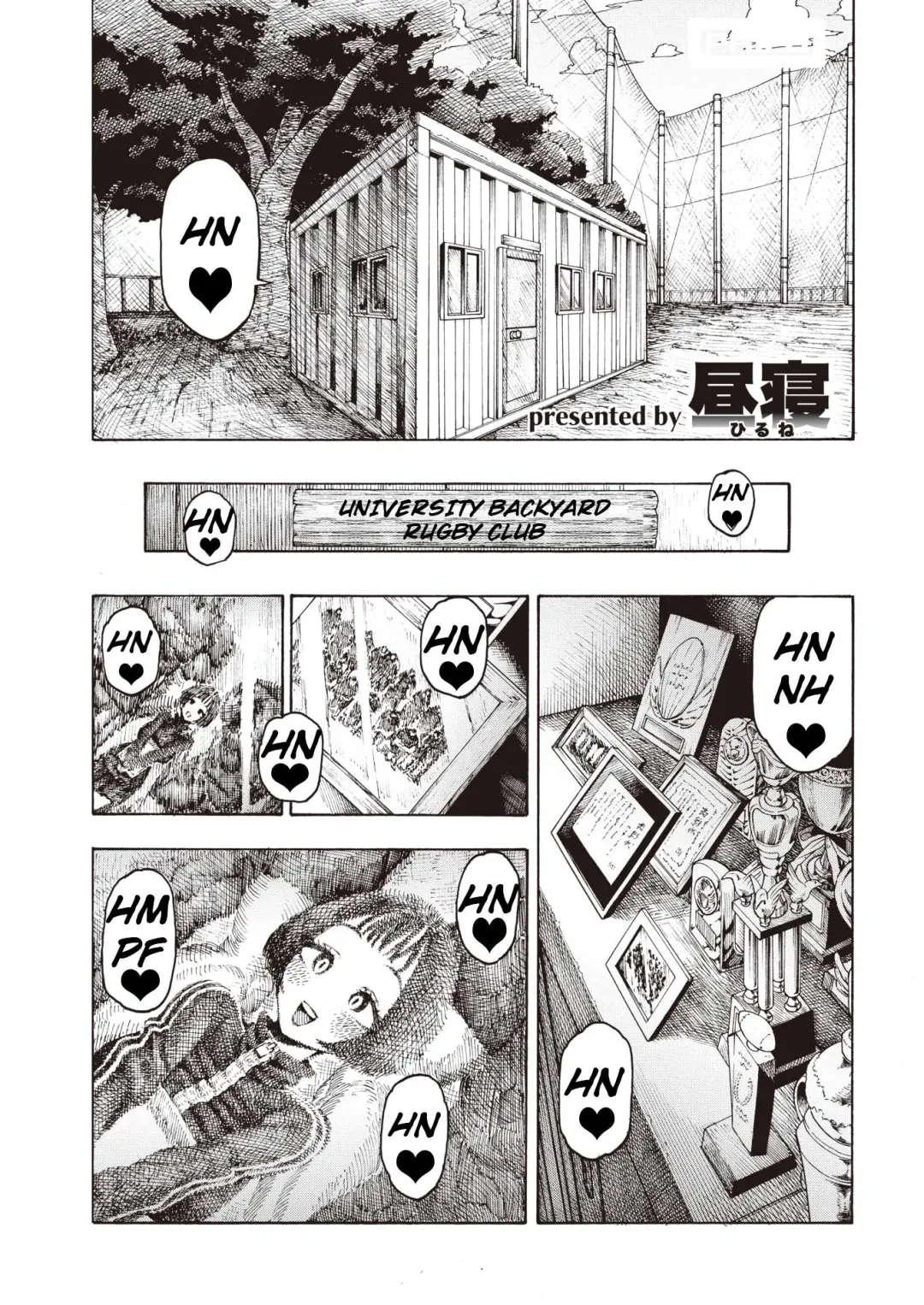 [Hirune] Uraniwa Daigaku Rugby-bu | University Backyard Rugby Club Fhentai - Page 1