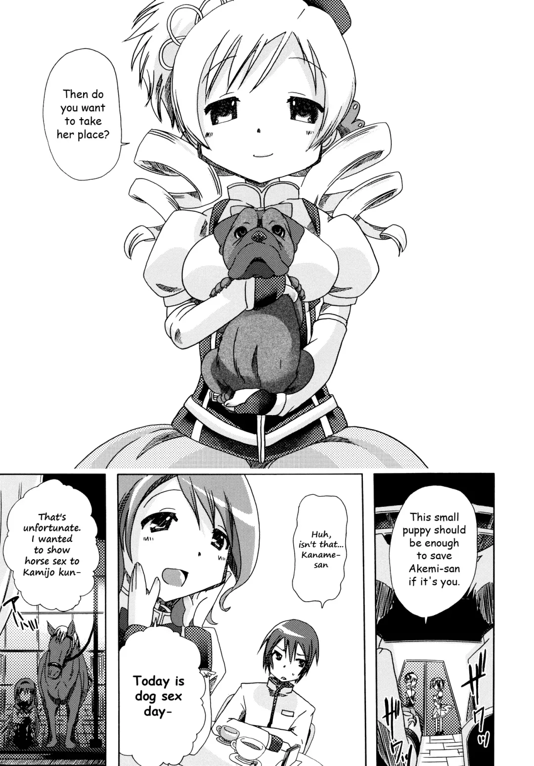 [Chikiko] pleco-de;T ★ Juukan Madoka Magica | Bestiality Madoka Magica Fhentai - Page 12