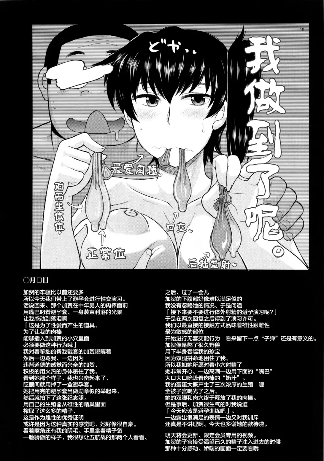 [Deep Valley] Hitozuma Ikkousen to Tanetsuke Enshuu ~Akagi-san to Kaga-san no Houman na Sentai Megakete Kimoota Chinpou Kyuukouka Bakugeki & Seichuu Gyorai de Ranshi Gekichin Hanshoku Ninmu Seikou seri~ (Kantai Coll Fhentai - Page 11