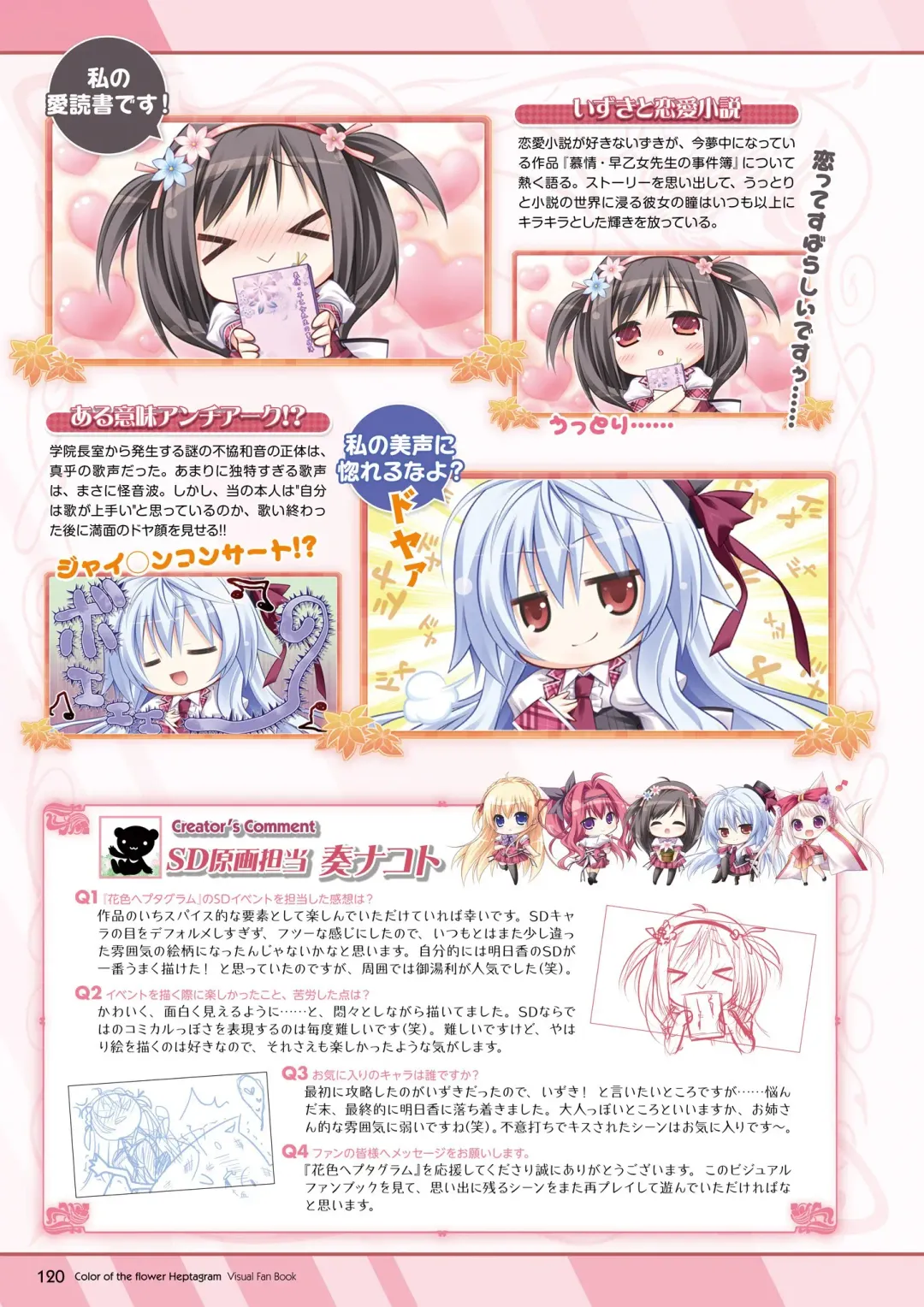 [Moekibara Fumitake] Hanairo Heptagram visual fanbook Fhentai - Page 114