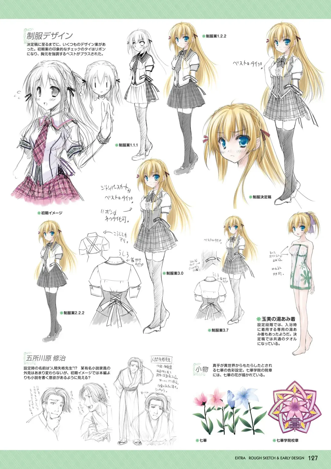 [Moekibara Fumitake] Hanairo Heptagram visual fanbook Fhentai - Page 121