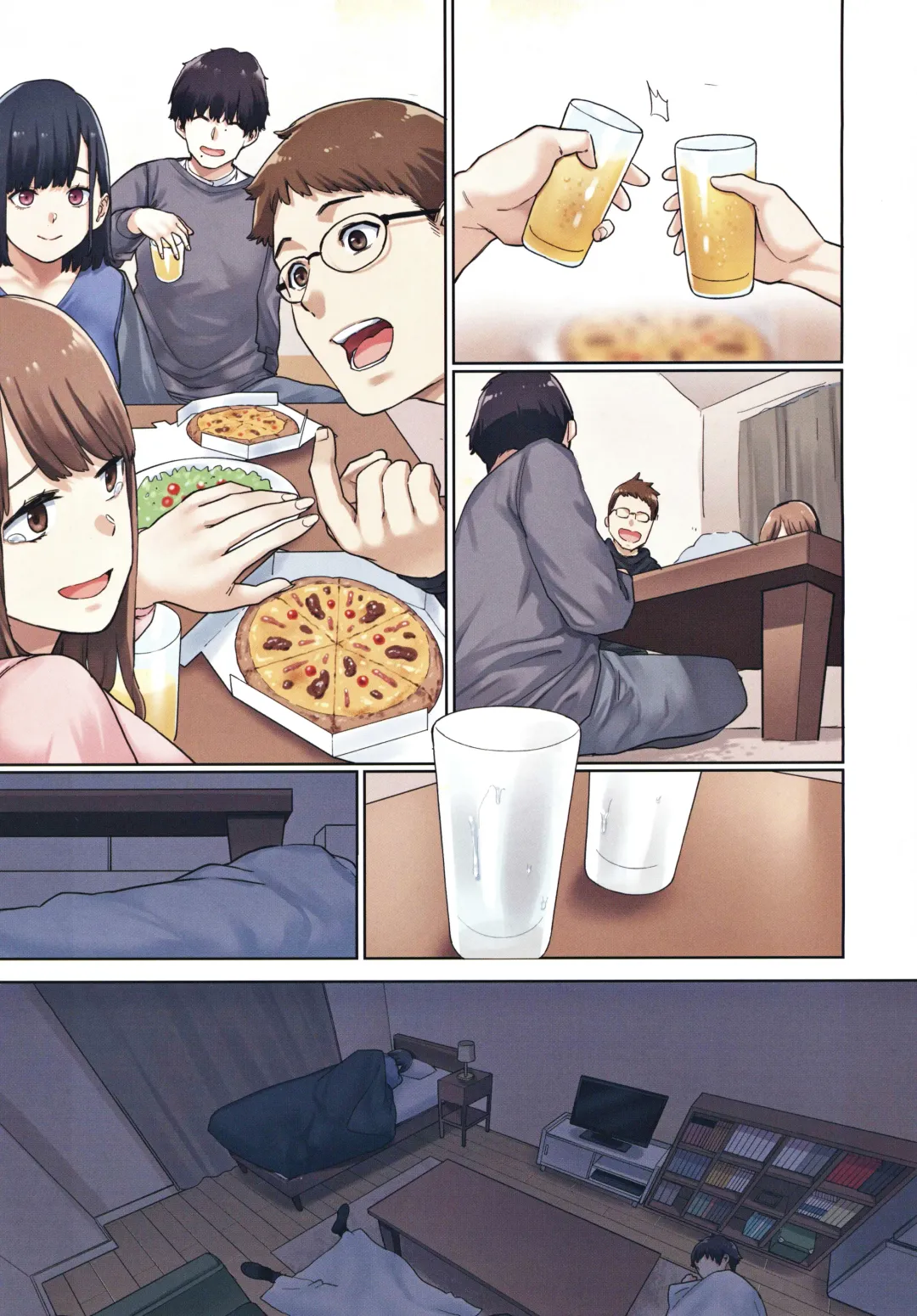 Kanojo ga Fuzai no Aida, Kanojo no Shinyuu to Shirokujichuu, Nakadashi shimashita. Fhentai - Page 4