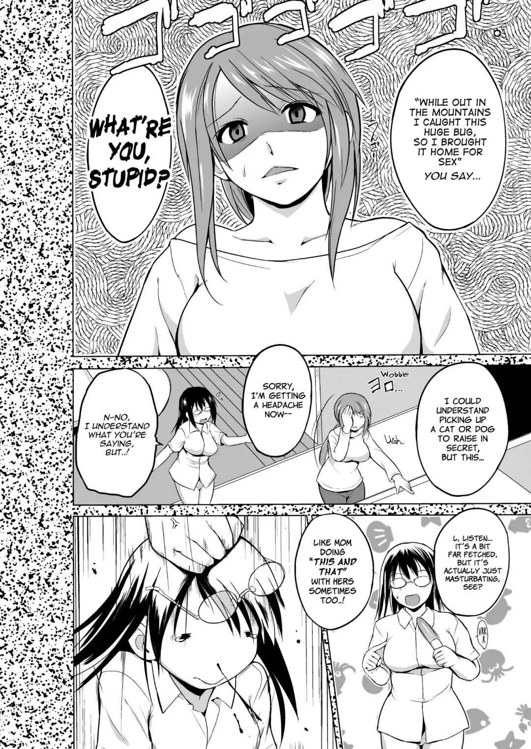 [Chiba Tetsutarou] Mushi Asobi Oyako Koubi | Insect Play - Mother and Daughter Bug Rape Fhentai - Page 46