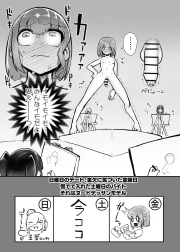 [Nisin] Futanari Joshi ga Nude Dessin Model no Beit o Suru Koto ni Natta no desu ga... Fhentai - Page 2