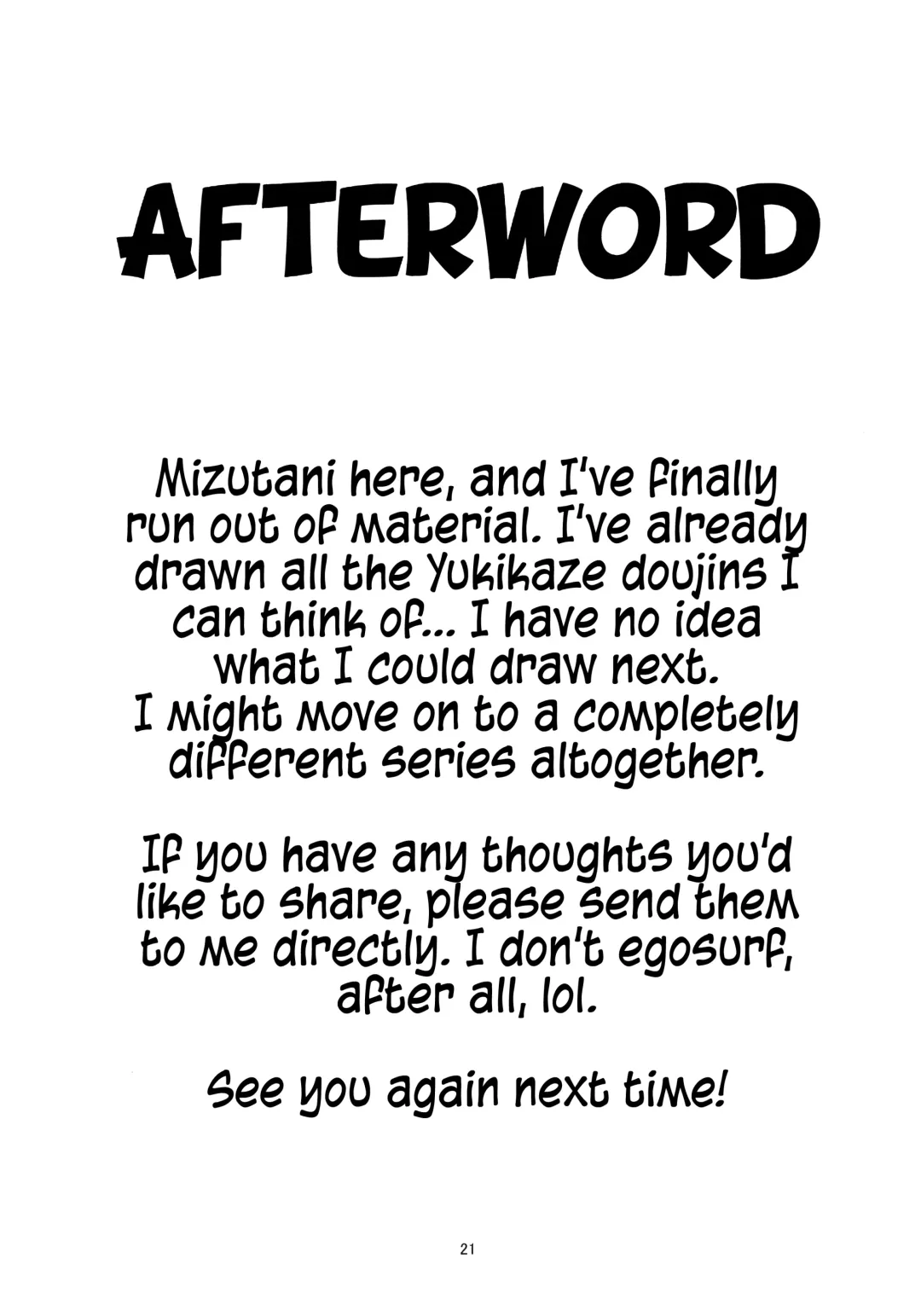 [Mizutani Rin] Yukikaze no Nichijou Fhentai - Page 20